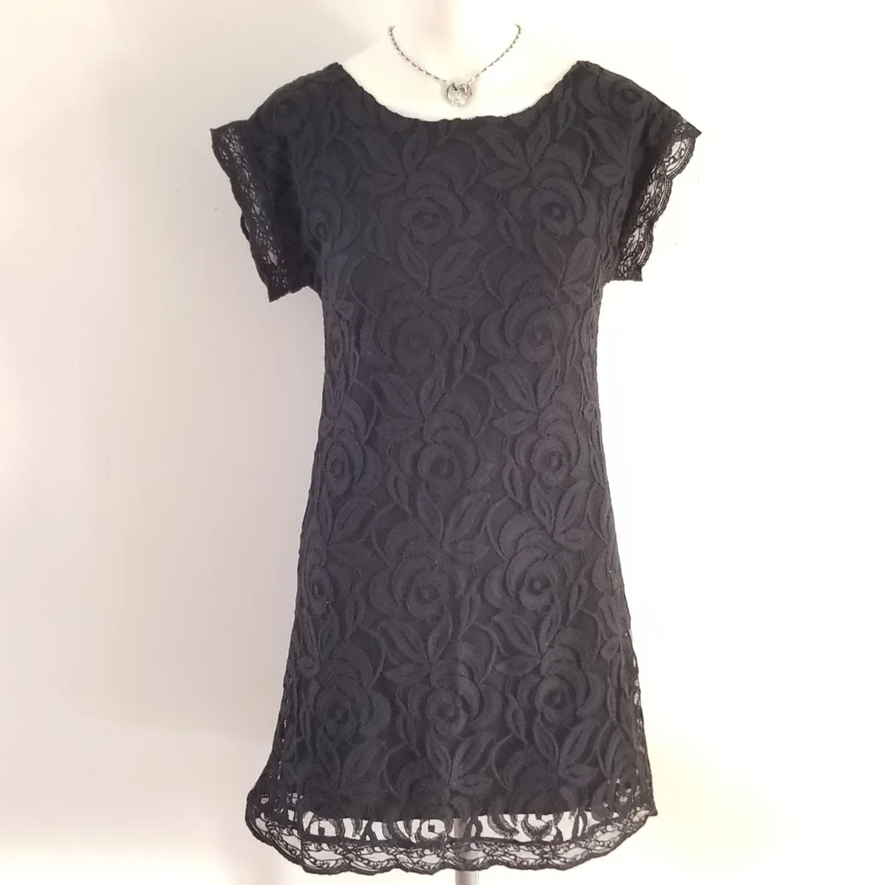 Fire los angeles Black Lace sleeveless Mini Dress